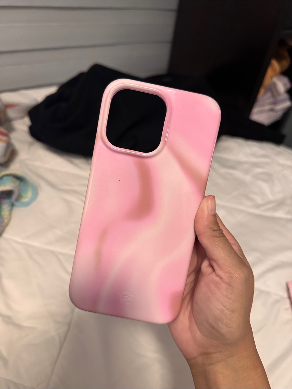 Velvet Caviar Pink Marble Swirl iPhone 14 pro max Case
